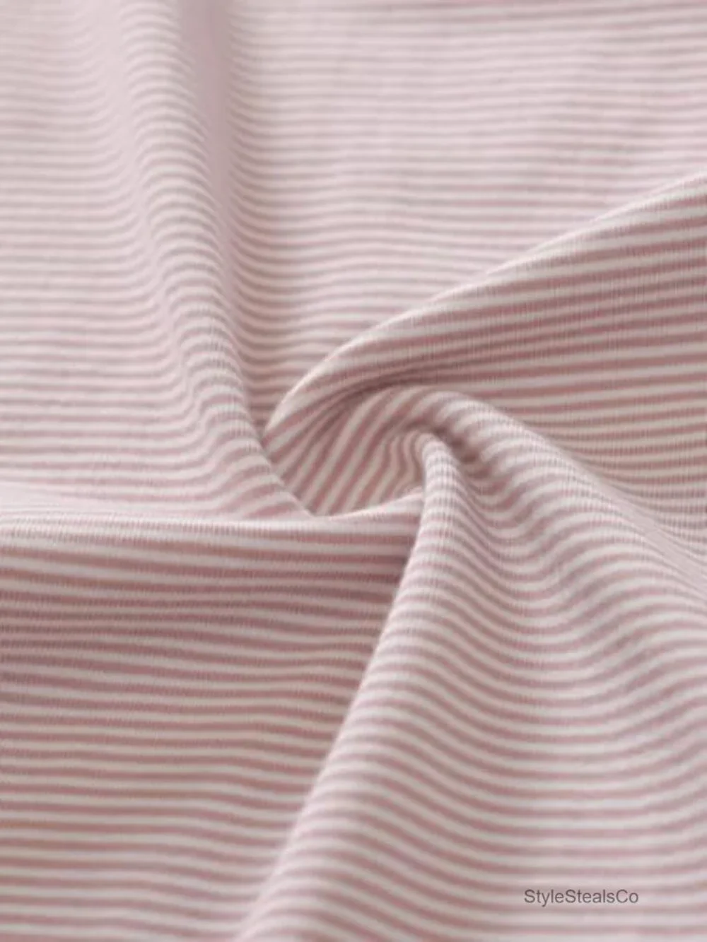 Petite Cotton Knit Striped Pajama Pants with Pockets
